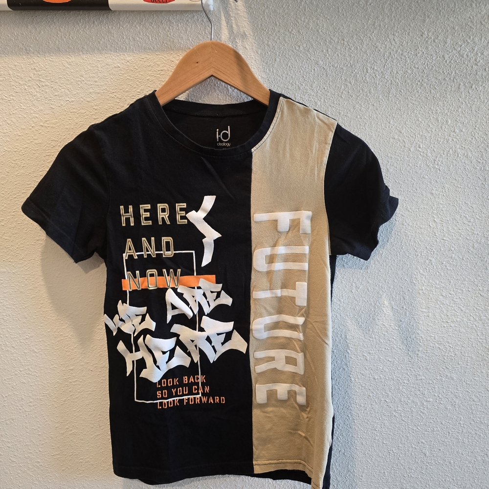 Kids Ideology Black and Tan Graphic T-Shirt